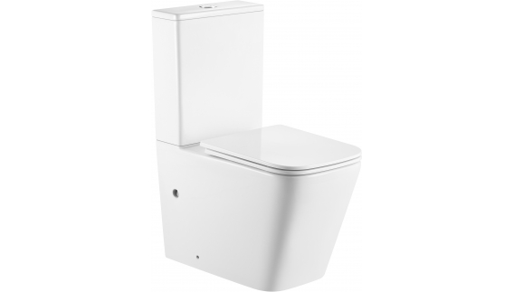 Купить компакт-унитаз triton-pro corso co-3006, безободковый, сидение микролифт в Иваново магазин сантехники Суперстрой