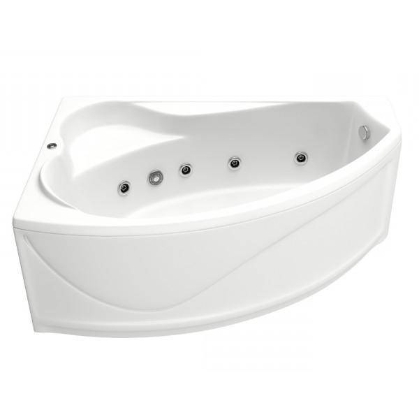 Купить ванна акриловая николь 1700*1000 с экраном и гидромассажем левая, bas. в Иваново магазин сантехники Суперстрой