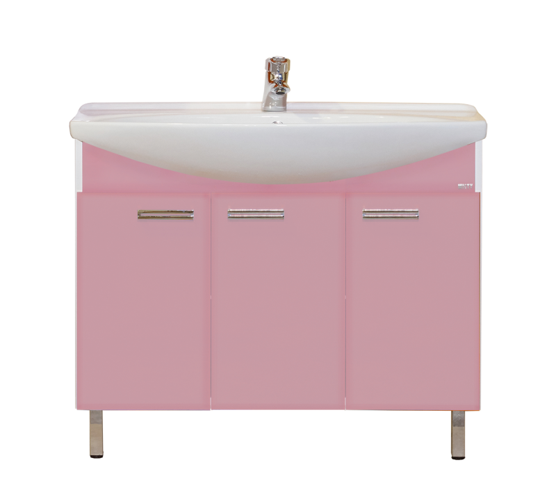 Купить тумба джулия -105 розовая,misty. в Иваново магазин сантехники Суперстрой