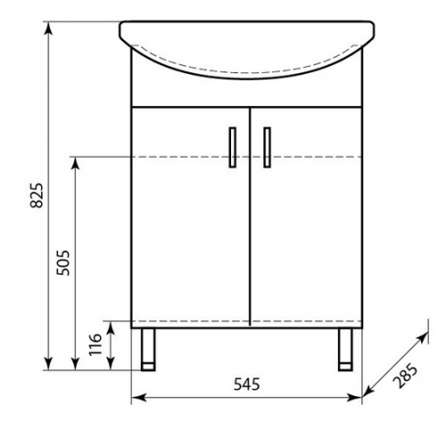 Купить тумба эллада-60+рак.эллада-60, aqualine. в Иваново магазин сантехники Суперстрой