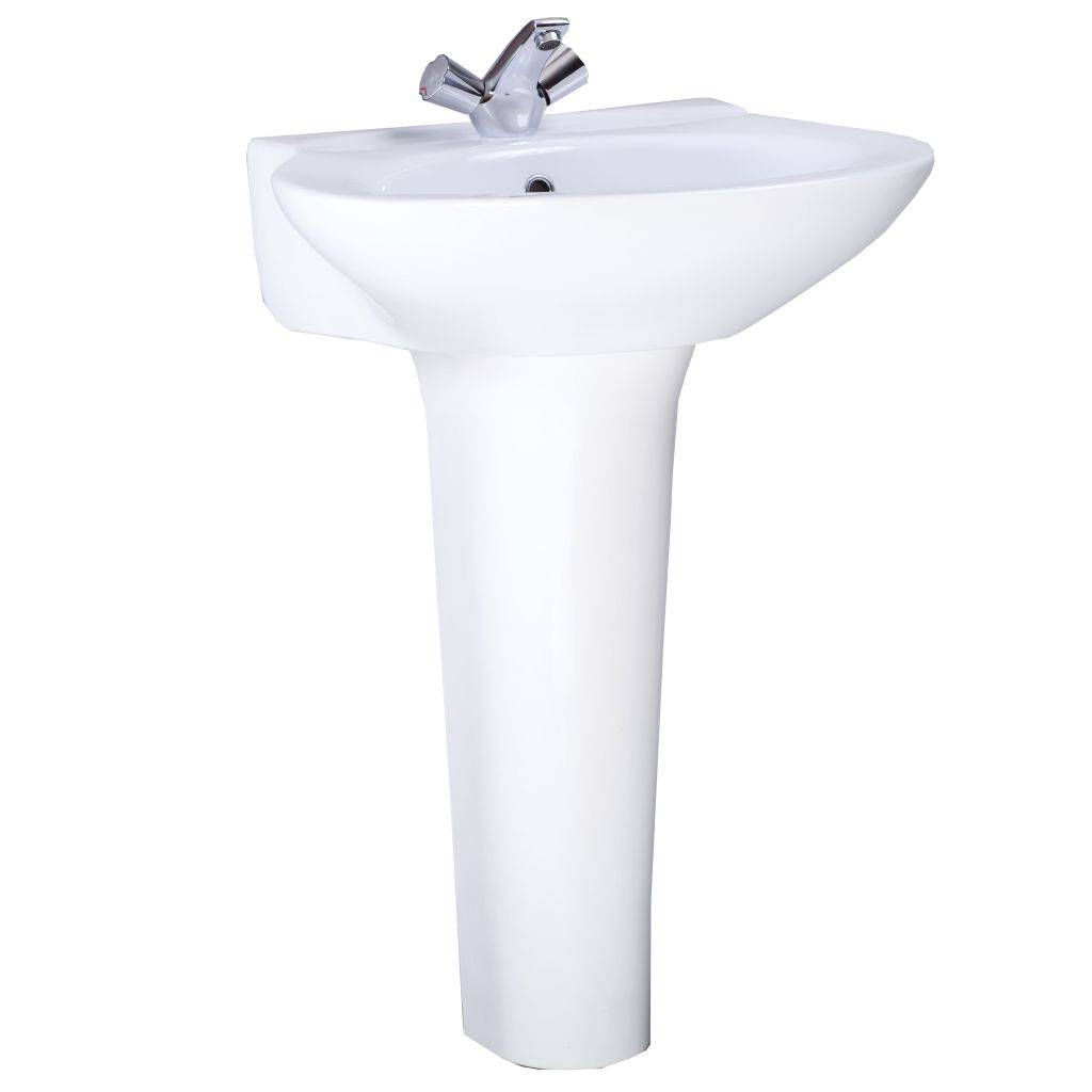 Купить раковина на пьедестале ультра крап на белом, перелив, воротынск. в Иваново магазин сантехники Суперстрой