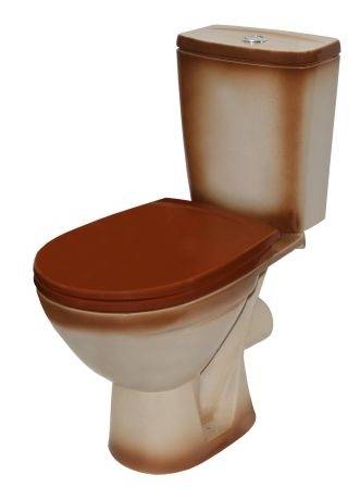Купить компакт-унитаз соло коричневый, rosa. в Иваново магазин сантехники Суперстрой