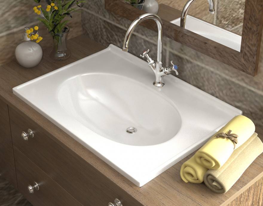Купить раковина лилия 700*500, эстет. в Иваново магазин сантехники Суперстрой