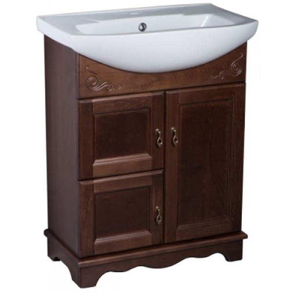 Купить тумба напольная варна 65 орех+рак элеганс, good door. в Иваново магазин сантехники Суперстрой