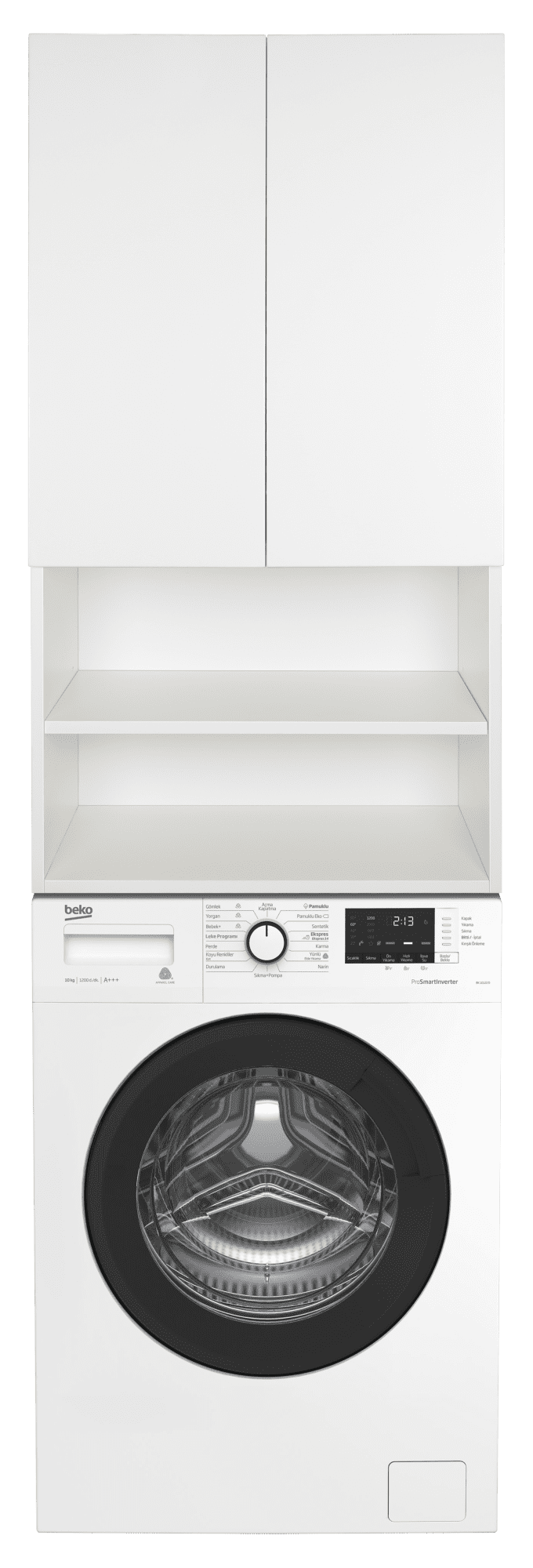 Купить шкаф подвесной амур-60 над стиральной  машиной с полками, misty. в Иваново магазин сантехники Суперстрой