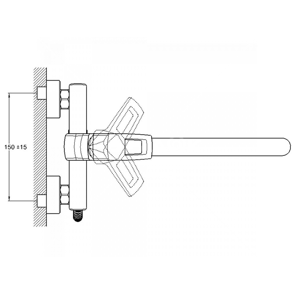 Купить смеситель для ванны с душем lef6-a232, g-lauf. в Иваново магазин сантехники Суперстрой