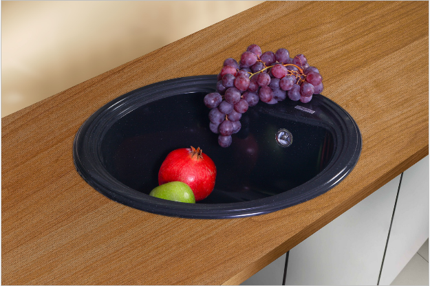 Купить мойка композитная adriano 13-03 (темный серый),brossko в Иваново магазин сантехники Суперстрой