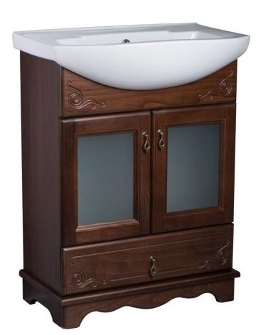 Купить тумба напольная варна 75с (1ящ) орех+рак элеганс, good door. в Иваново магазин сантехники Суперстрой