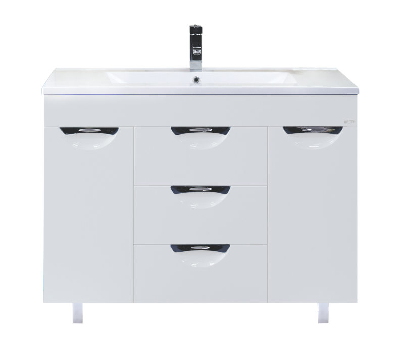 Купить тумба кристи-105 центральная белая,misty. в Иваново магазин сантехники Суперстрой