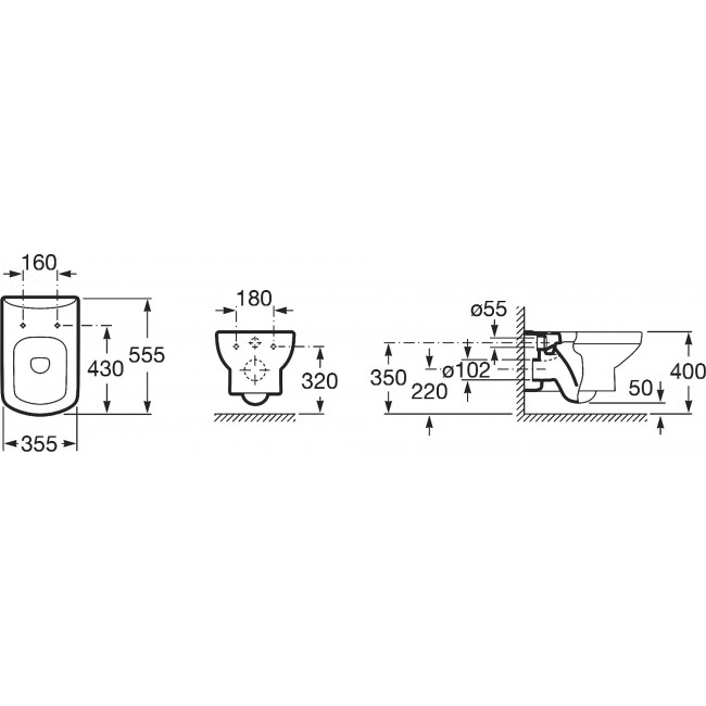 Купить унитаз подвесной dama senso мультилифт, roca. в Иваново магазин сантехники Суперстрой