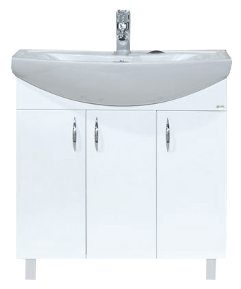 Купить тумба балтика - 75  прямая , белая, misty. в Иваново магазин сантехники Суперстрой