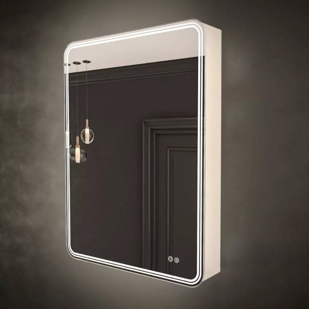 Купить зеркало-шкаф аксель 500*800с, левое,элит,сенсор,stella polar. в Иваново магазин сантехники Суперстрой