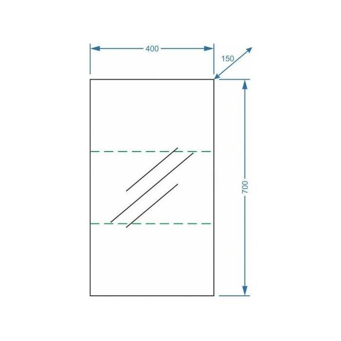 Купить зеркало-шкаф альда-40 белый,stella polar. в Иваново магазин сантехники Суперстрой