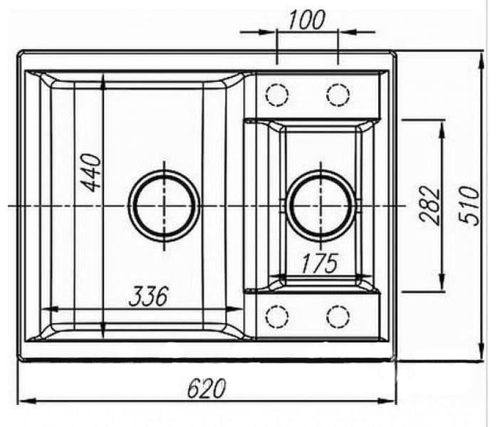 Купить мойка композитная felicita 09-04 (бежевый),brossko. в Иваново магазин сантехники Суперстрой
