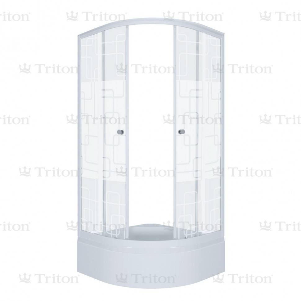 Купить душевой угол тритон квадраты аква 100*100 в, сп в Иваново магазин сантехники Суперстрой