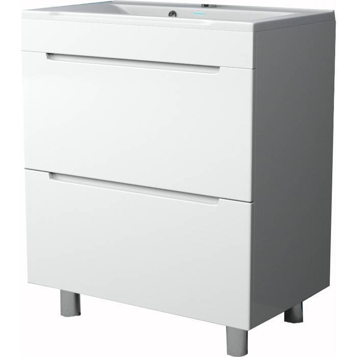 Купить тумба рианна-70 бел 2ящ+ раковина  слим,stella polar. в Иваново магазин сантехники Суперстрой