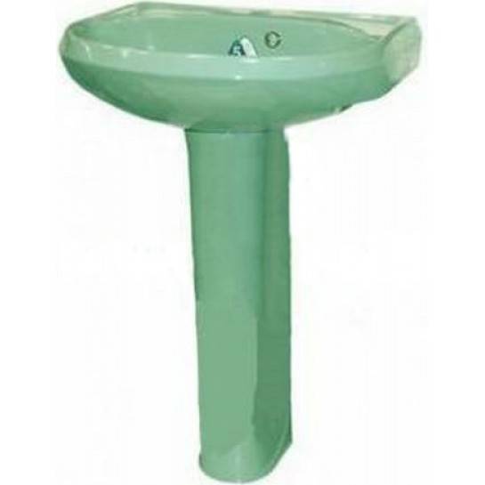 Купить раковина на пьедестале вест салатовый крап без отверстия под смеситель, воротынск. в Иваново магазин сантехники Суперстрой