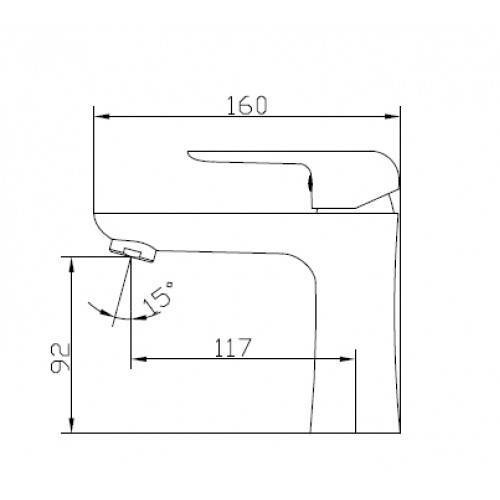 Купить смеситель glori 69011 тюльпан хром,  kaiser в Иваново магазин сантехники Суперстрой