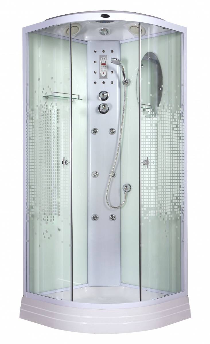 Купить душевая кабина  ng-301-01n  90*90 нп, мозайка, гидромассаж, niagara. в Иваново магазин сантехники Суперстрой