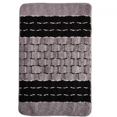 Купить коврик 445677 для ванны (60*100) черный квадраты,banyolin silver. в Иваново магазин сантехники Суперстрой