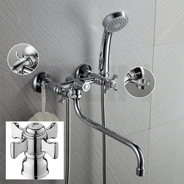 Купить смеситель d143807 для ванны, d-lin. в Иваново магазин сантехники Суперстрой