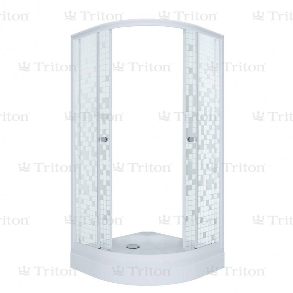 Купить душевой угол тритон мозайка аква 90*90 а, нп в Иваново магазин сантехники Суперстрой