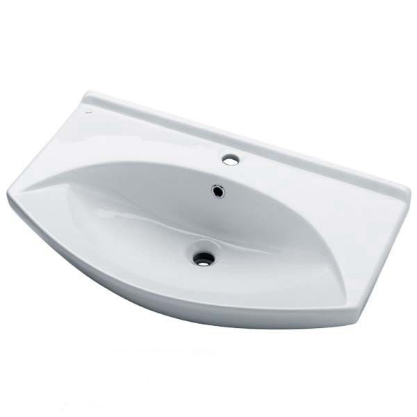 Купить тумба веста - 65 подвесная белая с 1 ящ. + раковина,misty в Иваново магазин сантехники Суперстрой