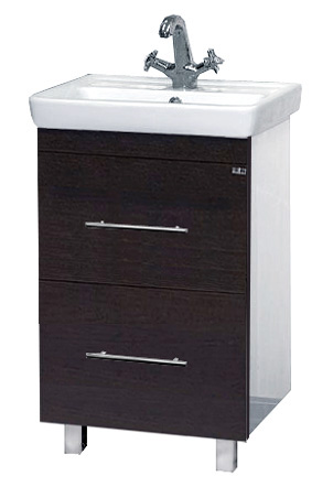 Купить тумба елена - 50  с 2 ящ. венге,misty в Иваново магазин сантехники Суперстрой