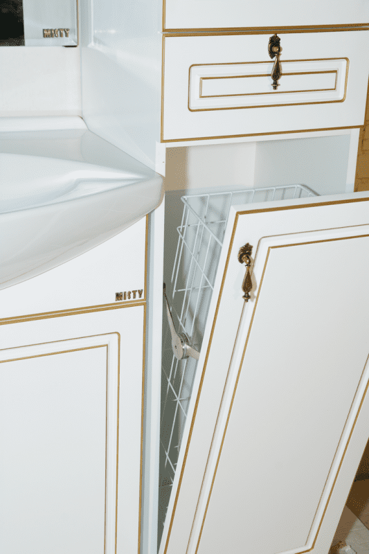 Купить тумба париж-75 прямая белая патина + раковина drej лагуна, misty. в Иваново магазин сантехники Суперстрой