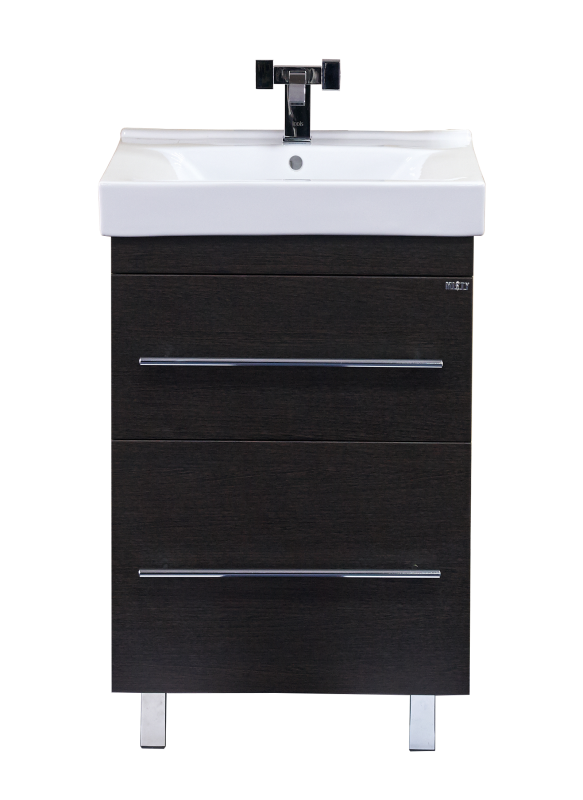 Купить тумба елена - 50  с 2 ящ. венге,misty в Иваново магазин сантехники Суперстрой