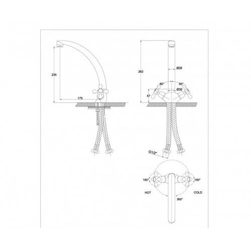 Купить смеситель для кухни carlson eco 11014, kaiser в Иваново магазин сантехники Суперстрой