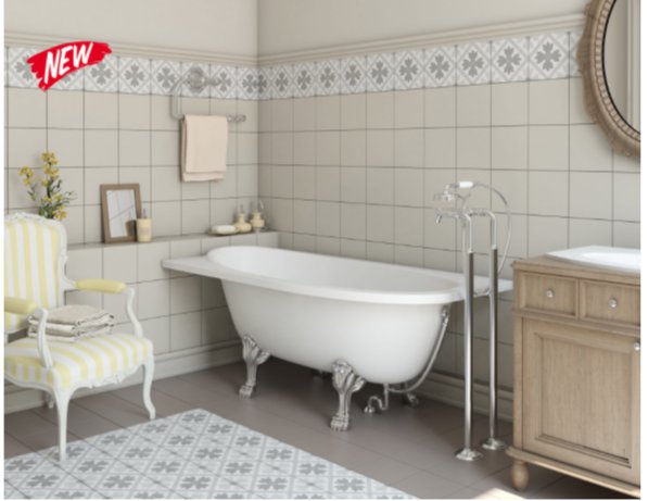 Купить ванна из литьевого мрамора венеция 170*80, левая, эстет (россия) в Иваново магазин сантехники Суперстрой