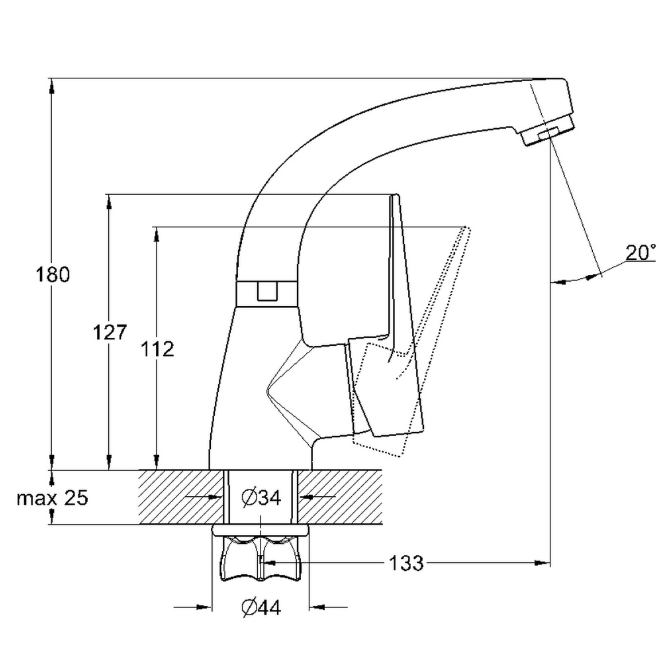 Купить смеситель для раковины zop1-a146, g-lauf. в Иваново магазин сантехники Суперстрой