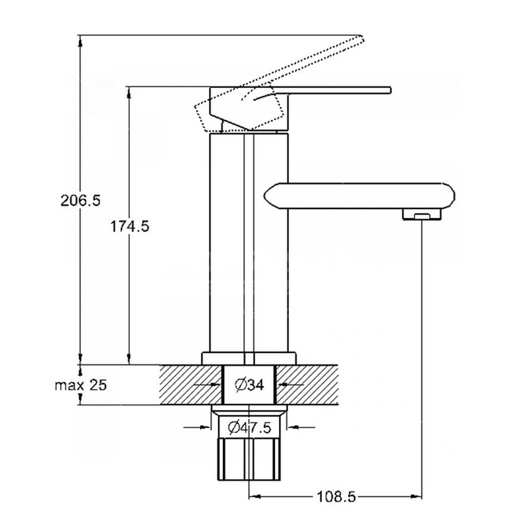 Купить смеситель для раковины nob1-a128, g-lauf. в Иваново магазин сантехники Суперстрой