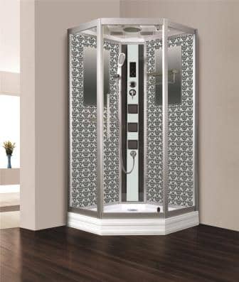 Купить душевая кабина 100*100 ng-7717w нп,пс,гм,серебро,niagara. в Иваново магазин сантехники Суперстрой