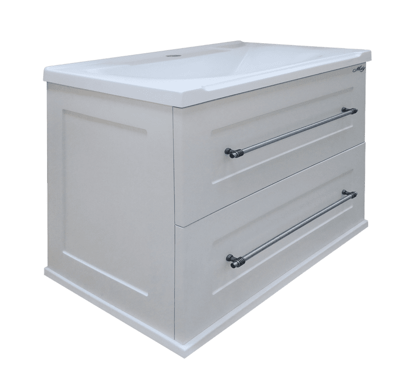 Купить тумба марта-70 подвесная белая + раковина evva-70, misty. в Иваново магазин сантехники Суперстрой