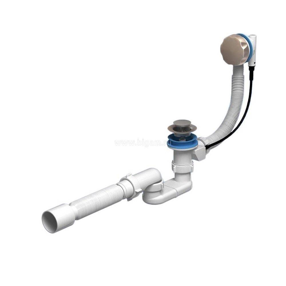 Купить перелив п/а с сифоном плоский 520мм em601tr в Иваново магазин сантехники Суперстрой