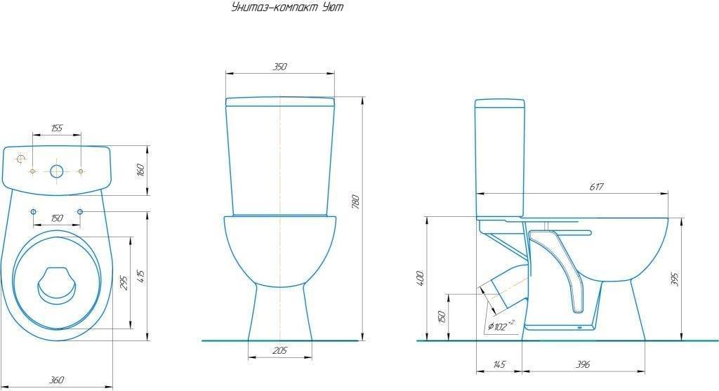 Купить компакт-унитаз уют,зеленый, 2-реж арм, косой выпуск, киров. в Иваново магазин сантехники Суперстрой