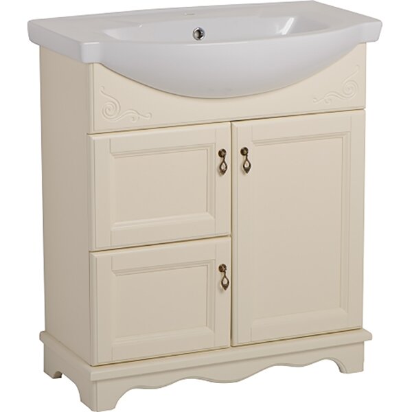 Купить тумба напольная варна 65 слоновая кость+рак элеганс, good door. в Иваново магазин сантехники Суперстрой