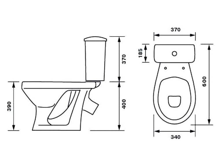 Купить компакт-унитаз суперкомпакт стандарт одуванчики, старый оскол. в Иваново магазин сантехники Суперстрой