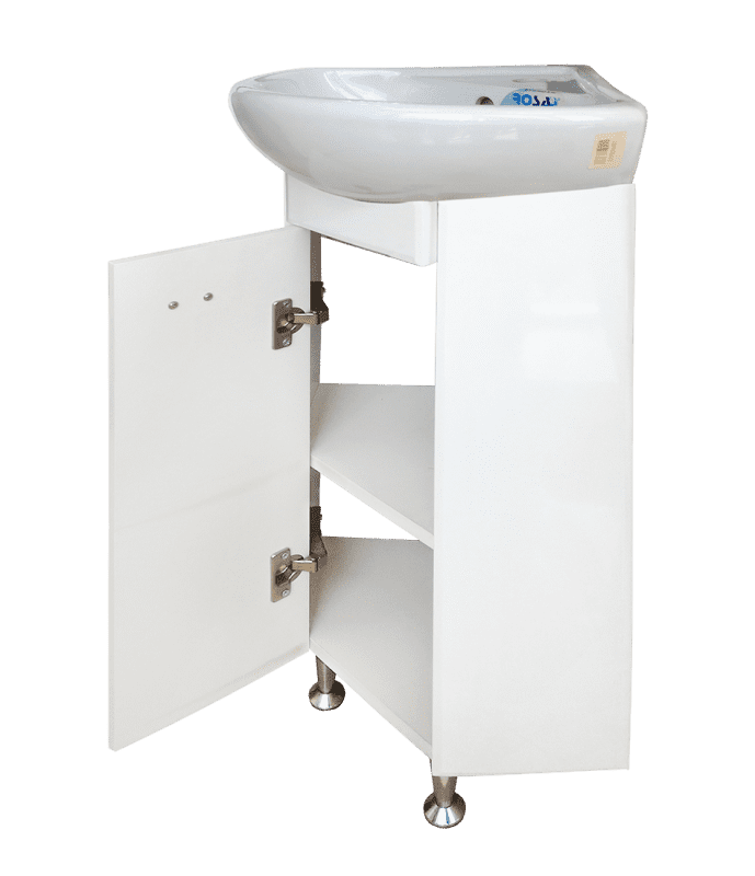 Купить тумба малютка 30х30 угловая + раковина rosa, misty. в Иваново магазин сантехники Суперстрой