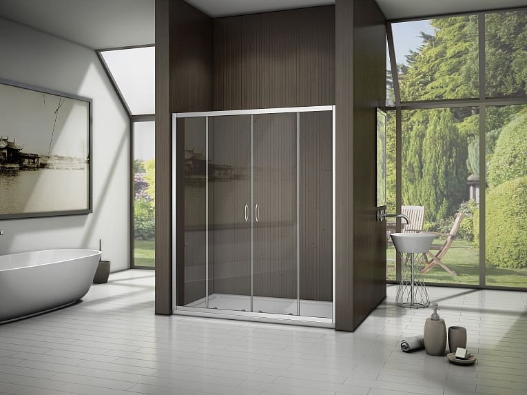 Купить душевое ограждение latte wtw-td-170-c-we, bas. в Иваново магазин сантехники Суперстрой