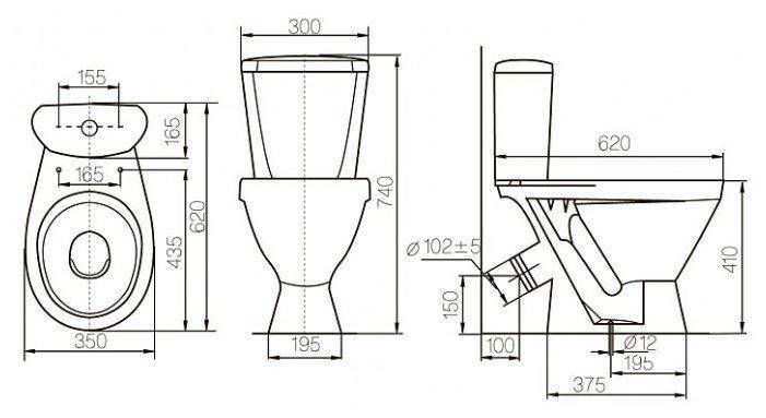 Купить компакт-унитаз прайм комфорт белый, santeri. в Иваново магазин сантехники Суперстрой