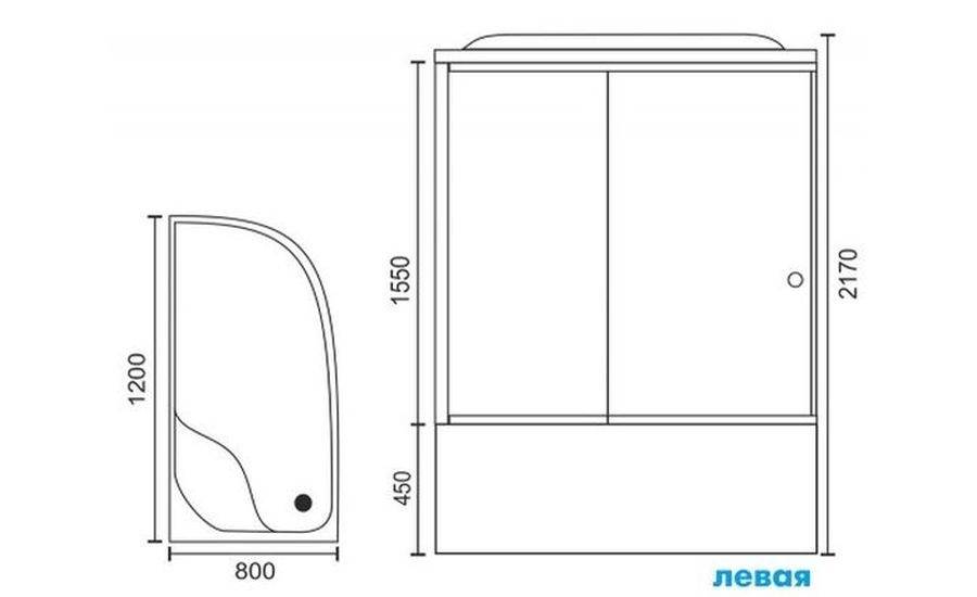 Купить душевая кабина royal rb 8120bk6-bt-ch,l вп,пс,черная задняя стенка в Иваново магазин сантехники Суперстрой