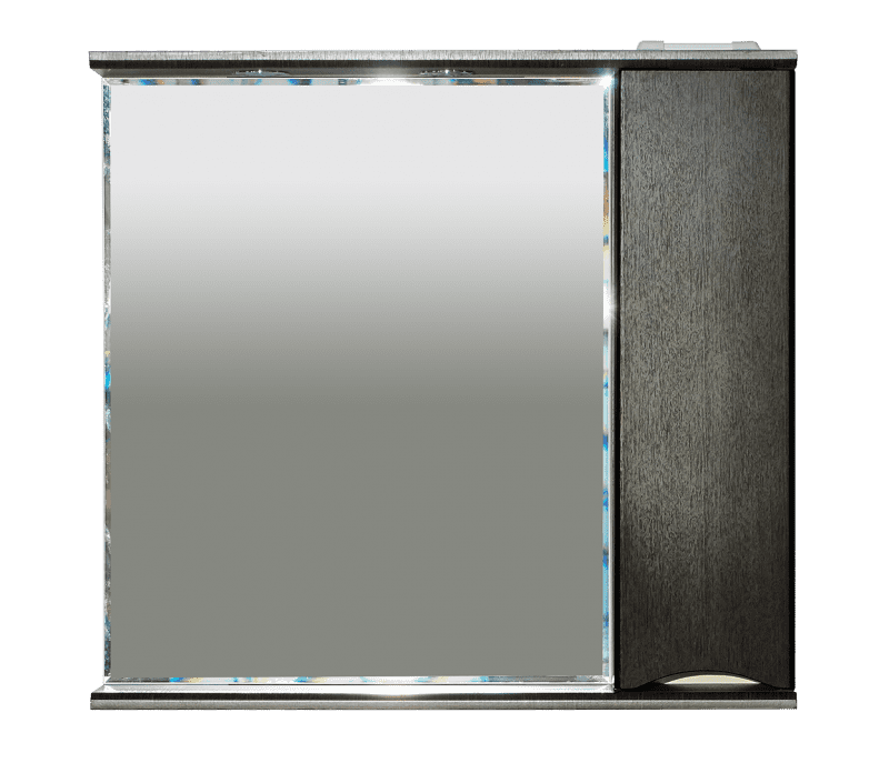 Купить зеркало-шкаф элвис-85 правое, венге, свет, misty. в Иваново магазин сантехники Суперстрой