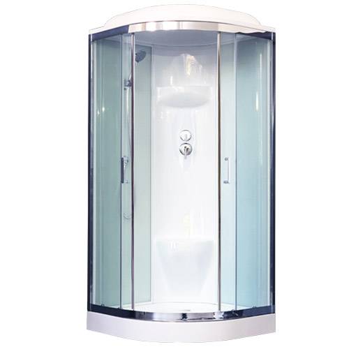 Купить душевая кабина royal bath rb 90hk6-wt-ch, 90*90*217,нп пс, белая задняя стенка в Иваново магазин сантехники Суперстрой