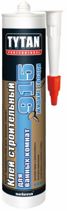Купить клей tytan professional  №915 строительный для ванных комнат белый, польша. в Иваново магазин сантехники Суперстрой