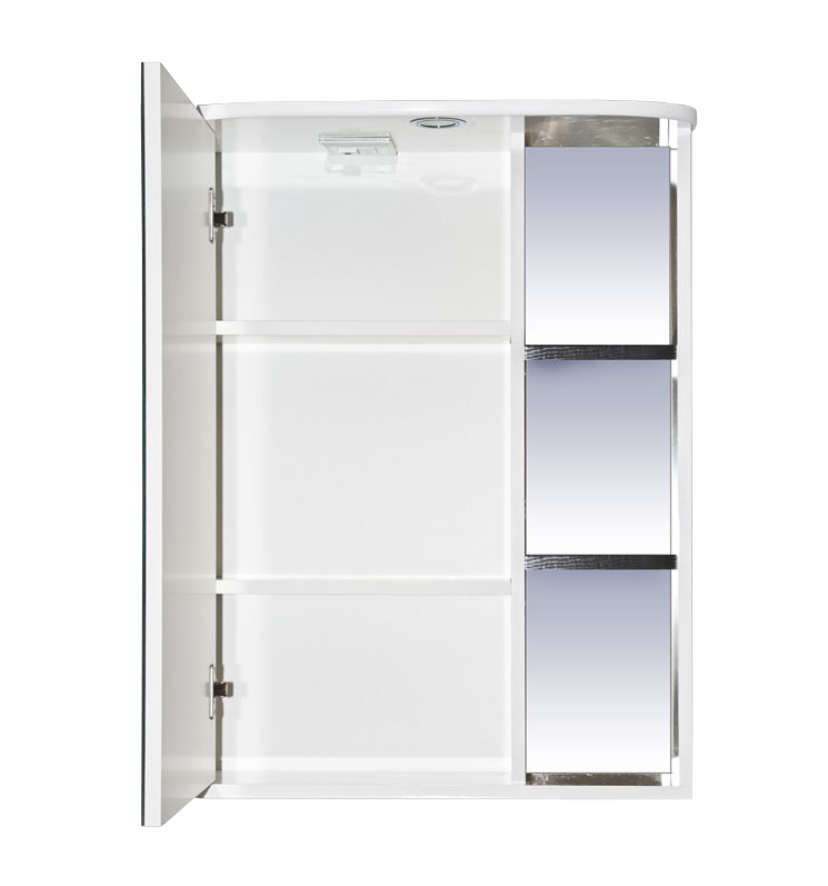 Купить зеркало-шкаф венера - 60 левое со светом комбинированное, misty. в Иваново магазин сантехники Суперстрой