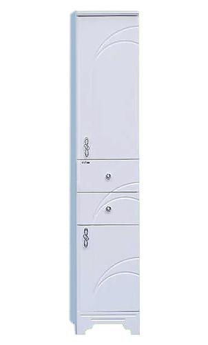 Купить пенал сицилия-35 правый, белый, 2 ящика + б/к, misty. в Иваново магазин сантехники Суперстрой