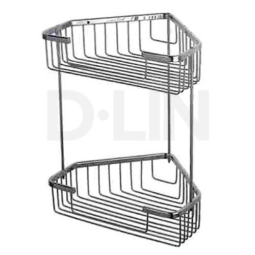 Купить полка угловая 2-х ярусная  d201305, d-lin. в Иваново магазин сантехники Суперстрой